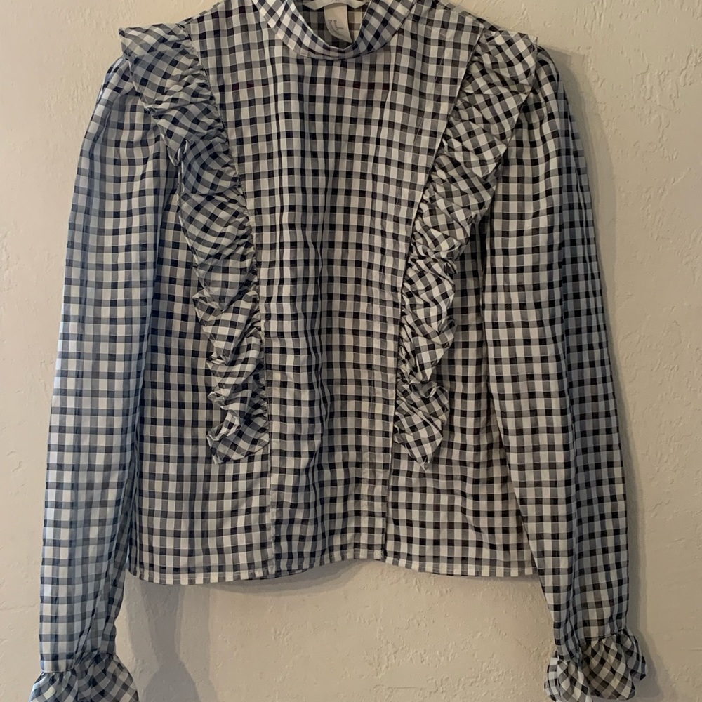 H&M ruffle blouse